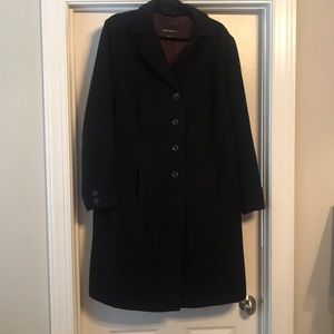 Black wool coat